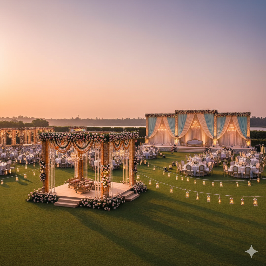 saxena dream lawn wedding